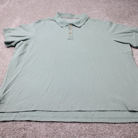 Duluth No Polo Shirt Men 3XL XXXL Green Relaxed Fit Cotton Short Sleeve Pullover - Picture 2 of 15